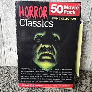 Horror Classics 50 Movie Pack ***11 DVD Collection Scary Spooky Chilling Vintage
